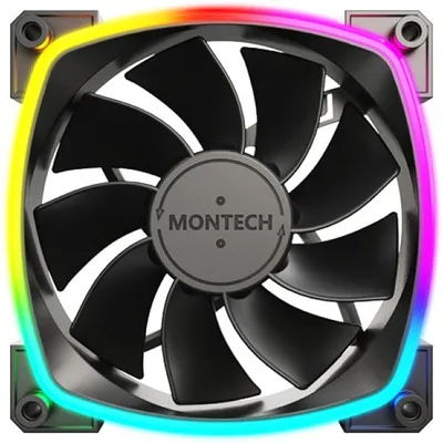 Ventilator PC MONTECH RX 120mm PWM Reverse, RGB, i zi - 1