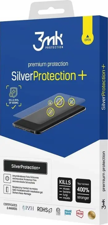 Folie mbrojtëse 3MK SilverProtect+ për Poco F6, antibakteriale, wet mount, transparente