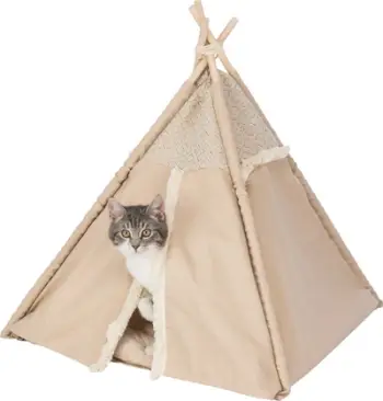 Krevati tipi për kafshë Trixie Boho Tipi, 55 x 65 x 55 cm, bezhë