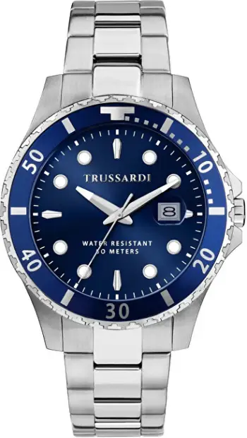 Orë dore për meshkuj Trussardi City Life R2453169006, e argjendtë