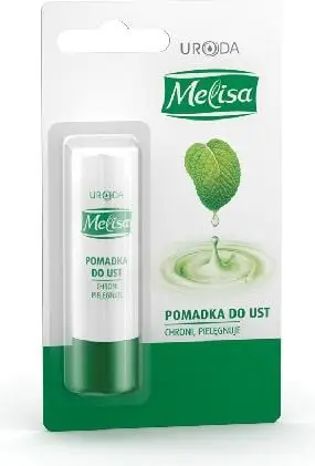 Balsam për buzë Melisa Protective, me vitamina A dhe E, mbrojtje UV, transparent