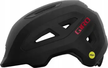 Kaskë biçiklete për fëmijë Giro Scamp II Mips, 49-53 cm, mat, e zezë e kuqe