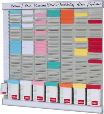 Tabla organizuese Nobo T Card Office Board with Notes 2911080, me shënime, për zyra