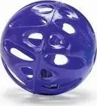 Lodër mace Beeztees Play Ball, top plastik 4 cm, ngjyrë e rastësishme