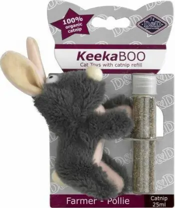 Lodër mace D&amp;D Farmer Pollie, pelush me catnip, 8.5cm, 25ml