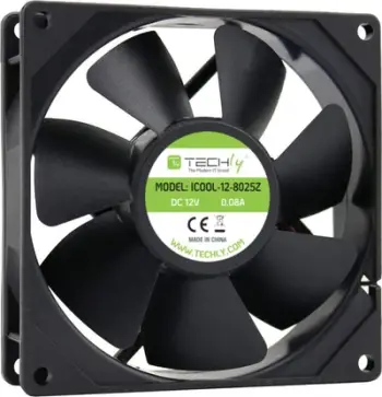 Ventilator PC Techly 80mm, 12V, i zi