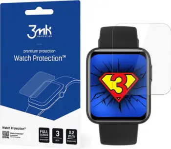 Folie mbrojtëse 3MK Strong Watch Protection x3 për Xiaomi Mi Watch Lite, set 3 copë, transparente