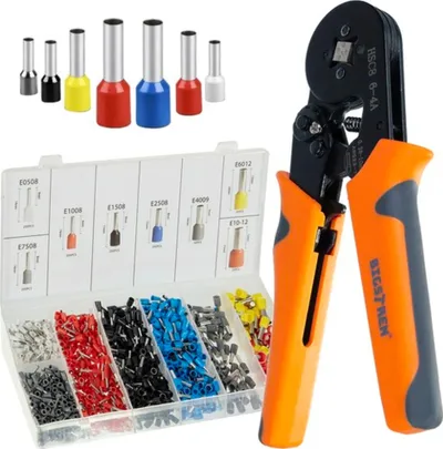 Krimpa për ferula Bigstren 22717, 0.25 10mm², set 1200 copë, blu - 1