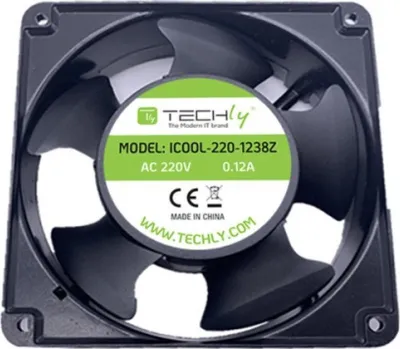 Ventilator PC Techly Fan for PC 120x120x38, 120mm, 220V, i zi - 2