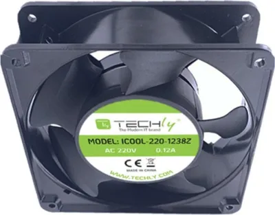 Ventilator PC Techly Fan for PC 120x120x38, 120mm, 220V, i zi - 4