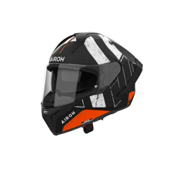 Kaskë integrale Airoh Matryx Scope, vizier transparente, sportive, e zezë matte