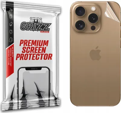 Folie mbrojtëse e pasme Grizz SatinSkin për iPhone 16 Pro Max, transparente - 1