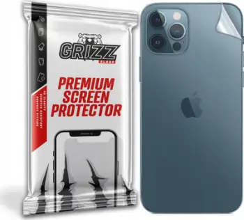 Folie mbrojtëse e pasme GrizzGlass për Apple iPhone 12 Pro Max, satine, transparente