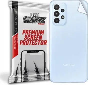 Folie mbrojtëse e pasme GrizzGlass për Samsung Galaxy A23, fleksibël, përfundim sateni, transparente