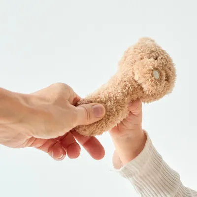 Loder me zhurme Rattle Bear - 14 cm - Teddy Caramel - 2
