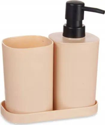 Set banjoje Berilo, 3 pjesë, plastikë, bezhë