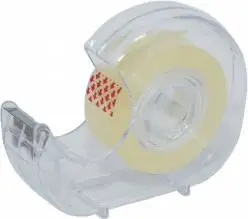 Shirit ngjitës D.rect Office Tape Crystal Clear, me dispenser, 19mm x 33m, transparent