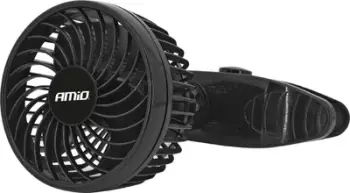 Ventilator për veturë AMiO Car Fan, 24V, me kapëse, i zi