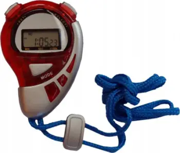 Kronometër Spartan Stopwatch, saktësi 1/100 sek, me alarm, i zi