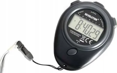 Kronometër sportiv Spartan Digital Timer, 1/100 sekondë, me kordon, i zi - 1