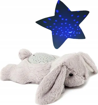 Lodër nate Cloud B Dream Buddies Benny Bunny, projektor yjesh, shumëngjyrëshe - 1