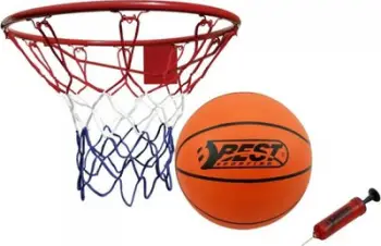 Set basketbolli Best Sporting, unazë 45cm, top madhësia 7, portokalli