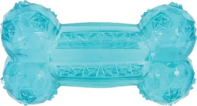 Lodër në formë të ashtit për qen Zolux TPR POP, 12 cm, bruz - 1