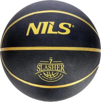 Set basketbolli Nils SLASHER NPK270 NPP200, madhësia 7, pompa e përfshirë, i zi