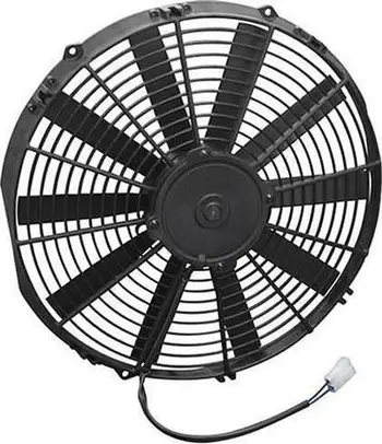 Ventilator radiatorik SPAL 355mm Slim suction, thithës, i zi