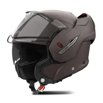 Kaskë moto Airoh Mathisse II Color, flip up, madhësia M, bronz mat