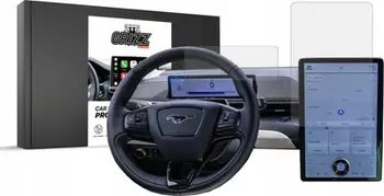 Folie mbrojtëse ekrani 2in1 Anti-Fingerprint për Ford Mustang Mach-E 2020-2025, mat, transparente