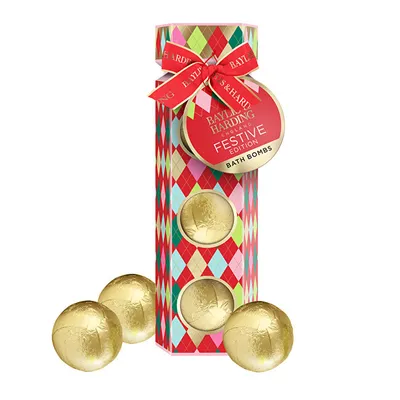 Set Baylis & Harding Festive Edition, bombë për banjo 3x 100 g - 2