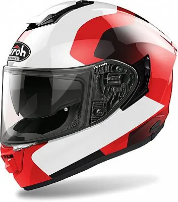 Kaskë moto Airoh ST 501 Dock, full face, madhësia XL, e bardhë e kuqe e zezë - 1