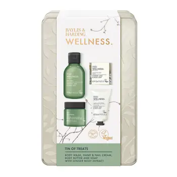 Set Baylis & Harding Ginger, Lime & Basil, xhel dushi, 100 ml + krem për duar, 30 ml + sapun, 25 g + gjalpë për trup, 50 ml
