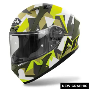 Kaskë moto Airoh Valor Graphic, 2XL 63-64cm, Army Matte Green