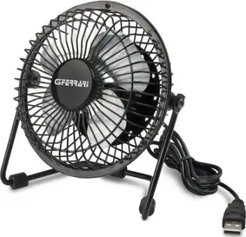 Ventilator tavoline G3 Ferrari Mini USB, 20 cm, trup metalik, super i qetë