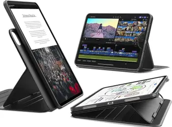 Mbrojtëse ESR Flip Magnetic Case me mbajtëse lapsi për Pad Pro 11 (2024/2025), e zezë