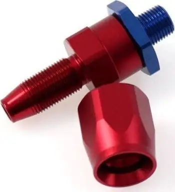 Kthesë alumini TurboWorks AN8 Hose End 1/2"-14NPT, për vaj ujë dhe karburant, e zezë