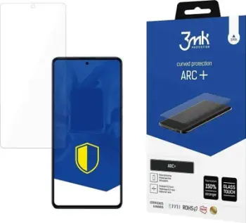Folie mbrojtëse ekrani 3MK ARC+, për Redmi Note 12 4G, Fullscreen, transparente