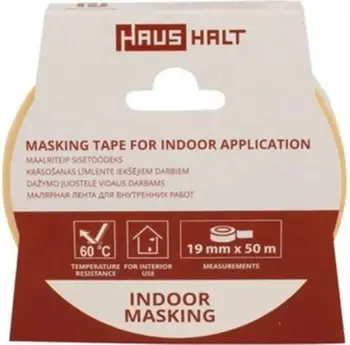 Shirit maskues Haus Halt Indoor, 19mm, 50m, ngjyrë bezhë
