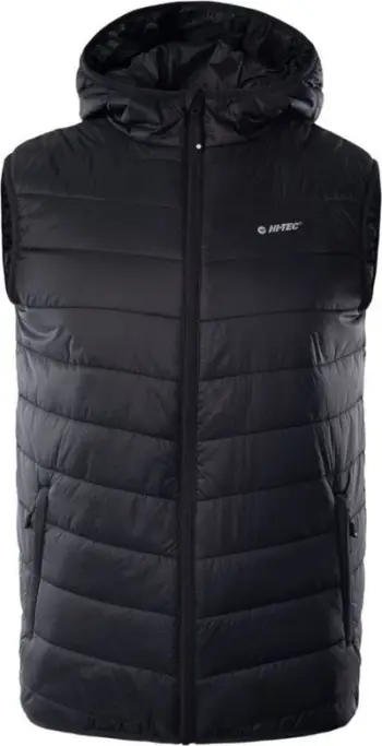 Jeletë Hi-Tec Sinlus Vest M, me kapuç, me reflektues, e zezë