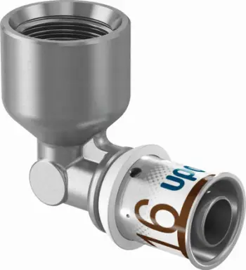 Kthesë lidhëse Uponor S-Press Plus 16-Rp1/2FT 1070539, çelik inox, për ujë dhe ngrohje