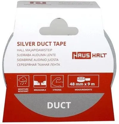 Shirit ngjitës Haushalt ADHESIVE TAPE, 48mm, 9m, argjendtë - 1