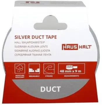 Shirit ngjitës Haushalt ADHESIVE TAPE, 48mm, 9m, argjendtë