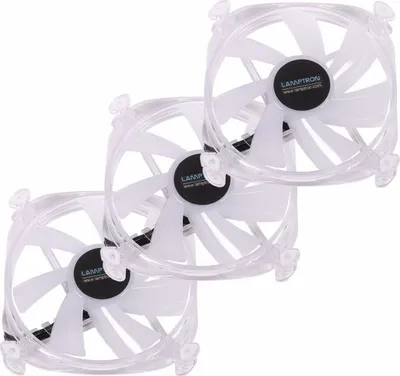 Ventilatorë ARGB Lamptron Icecloud+, set 3x120mm, PWM, të tejdukshëm - 1