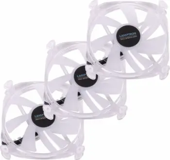 Ventilatorë ARGB Lamptron Icecloud+, set 3x120mm, PWM, të tejdukshëm