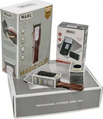 Set berberi Wahl Magic Clip Mobile Shaver, pa kabllo, profesional
