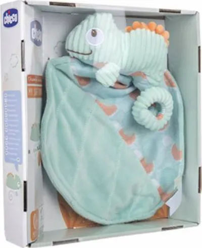 Lodër pelushi Chicco Soft Toy DouDou Chameleon, për bebe, pastel - 2