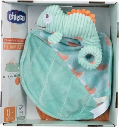 Lodër pelushi Chicco Soft Toy DouDou Chameleon, për bebe, pastel - 4