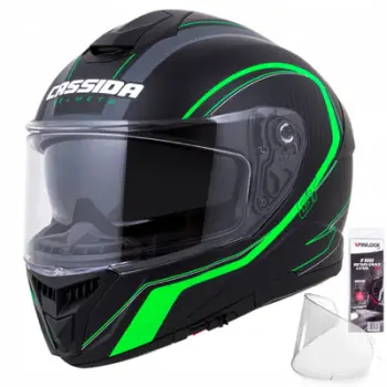 Kaskë moto Cassida GT2, fiberglas, me Pinlock, madhësia S